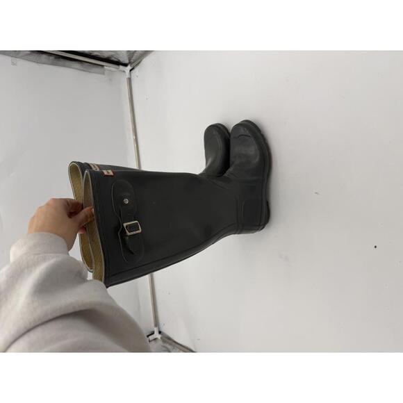 Hunter Green Tall Rain Boots Women 7M - Picture 2 of 6